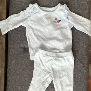 Carter's Light Blue Polka Dot Kids Matching Set